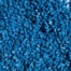 Granule plastic albastru reciclat gata pentru a fi reintrodus in circuitul economic.